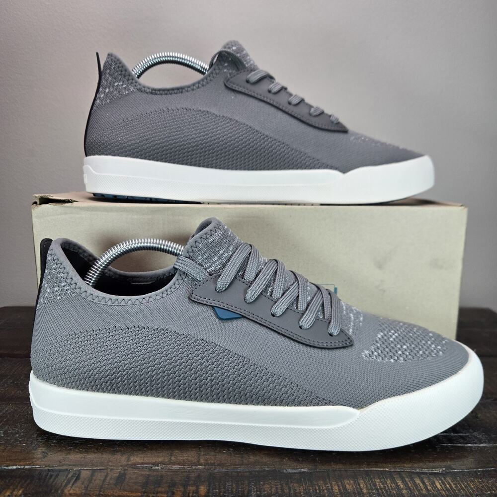 Vessi Weekend Sneaker Mens Size 12 Waterproof Shoes Concrete Gray White